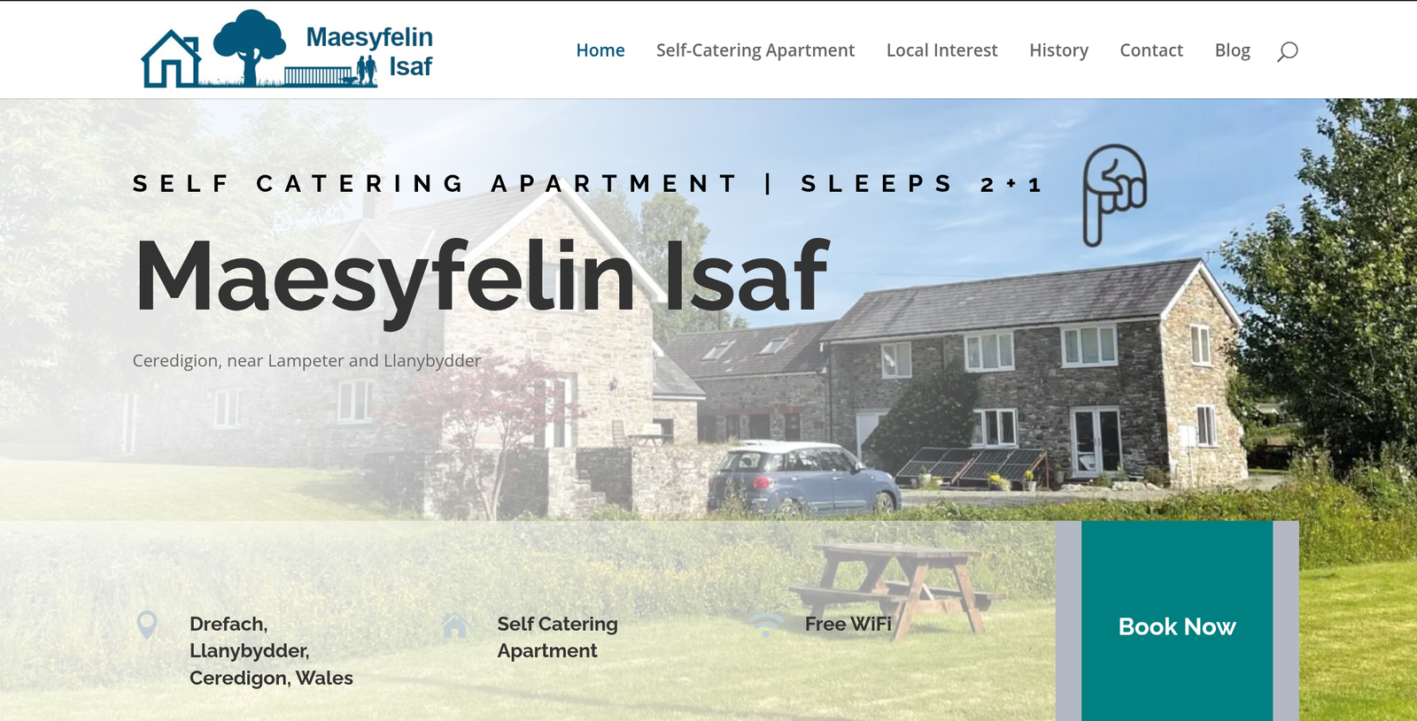 Self-catering apartment accomodation in Wales, UK.